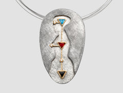 AP2 - Athena Gold and silver pendant