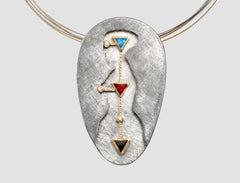 AP2 - Athena Gold and silver pendant