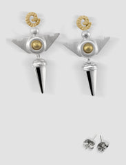 VE1 - Venus Gold and silver earrings