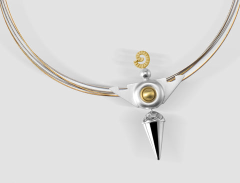 VP1 - Venus Gold and silver pendant